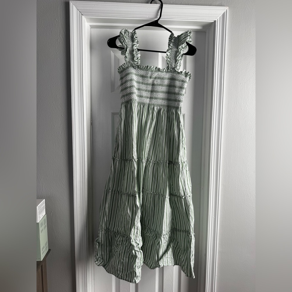Hill House Home Green stripe Ellie
